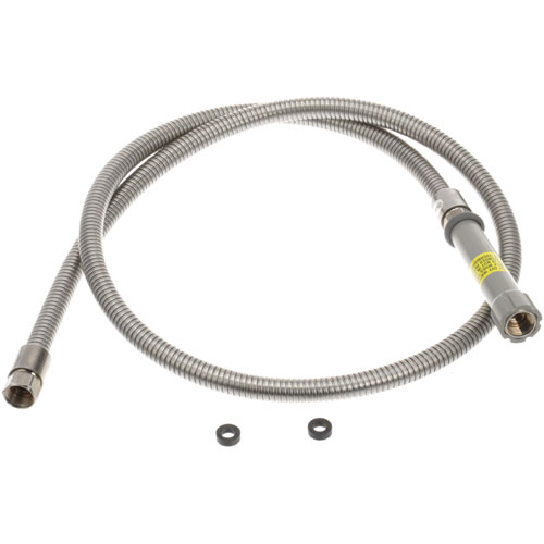 (image for) T&S Brass 68H S/S FLEXIBLE HOSE 68"